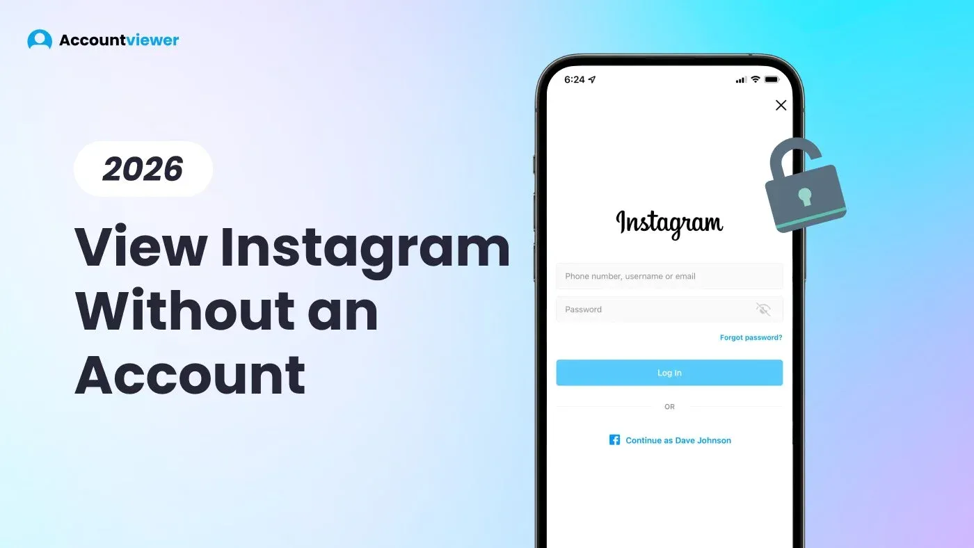 View Instagram without an account 2026 — Instagram login wall with unlock icon, Accountviewer guide View Instagram without an account 2026 — Instagram login wall with unlock icon, Accountviewer guide