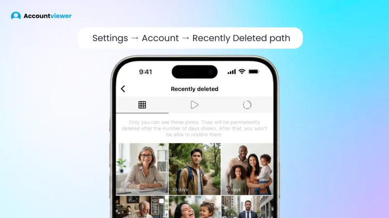 Instagram Recently Deleted folder — where to find deleted posts within 30 days